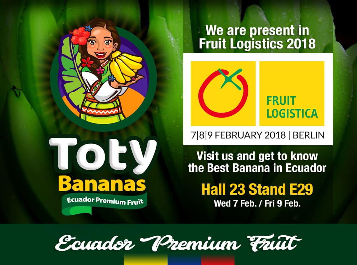 FrutiBanana stand at Fruit Logistica Berlin 2018