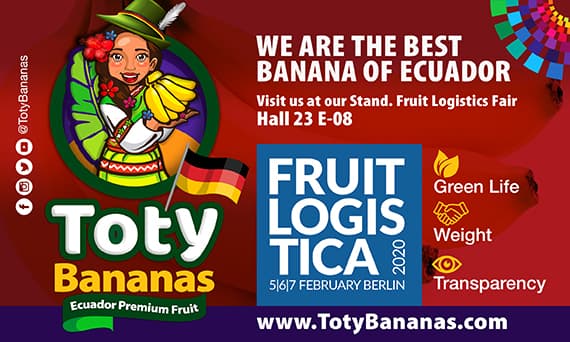 FrutiBanana stand — Fruit Logistica Berlin 2020
